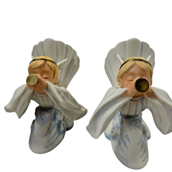 VTG Home Interiors‎ ANGELS BOY AND GIRL ANNOUNCING THE SAVIORS BIRTH Figurines - Picture 2 of 14